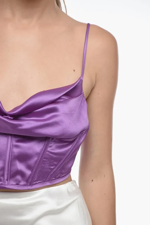 Online Crop Top CELIA con Collo ad Anello Donna T-Shirts E Tops