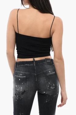 Best Crop Top GOTHIC LOGO in Maglia Donna T-Shirts E Tops