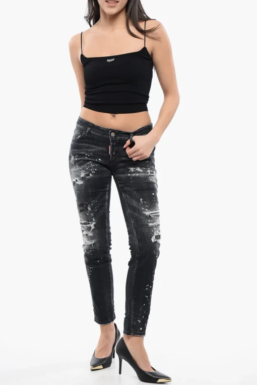Best Crop Top GOTHIC LOGO in Maglia Donna T-Shirts E Tops