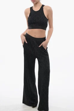 Crop Top in Lurex Monogram></noscript>Palm Angels Outlet