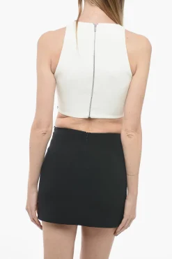 Outlet Crop Top OCTOPUS con Fondo Gioiello Donna T-Shirts E Tops