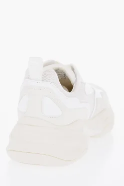 Online CROQUIS Sneakers Basse in Mesh E Suede a Tinta Unita Uomo Sneaker