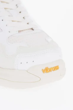 Online CROQUIS Sneakers Basse in Mesh E Suede a Tinta Unita Uomo Sneaker