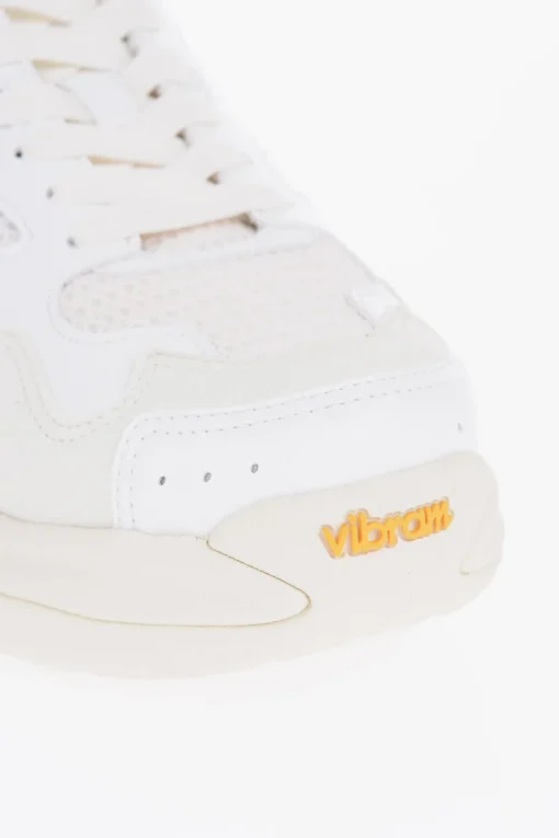 Online CROQUIS Sneakers Basse in Mesh E Suede a Tinta Unita Uomo Sneaker