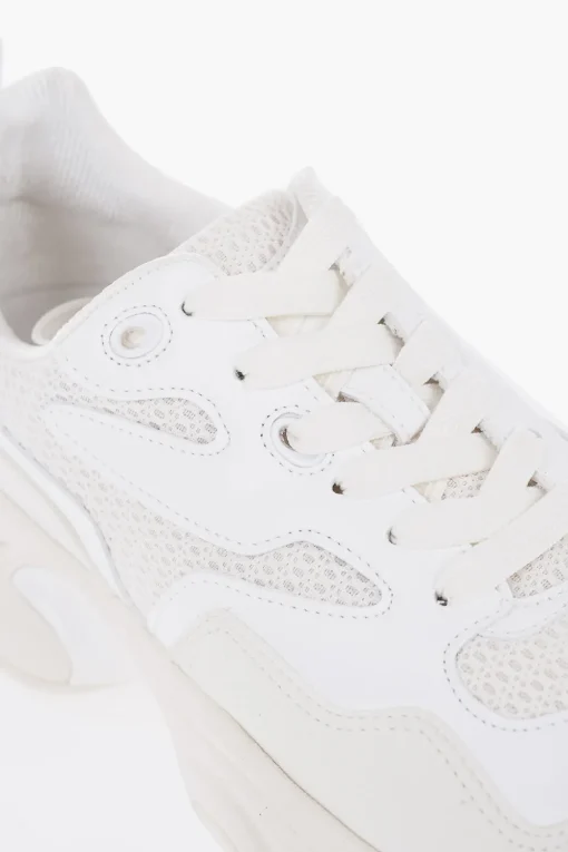 Online CROQUIS Sneakers Basse in Mesh E Suede a Tinta Unita Uomo Sneaker