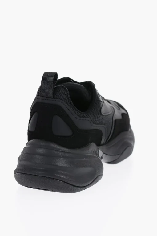 CROQUIS Sneakers Basse in Mesh E Suede a Tinta Unita>Neil Barrett Clearance
