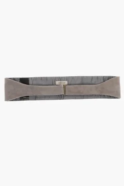 Clearance Cummerbund in Camoscio a Tinta Unita Uomo Cinture