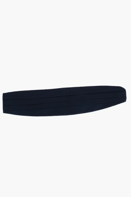 Clearance Cummerbund Pieghettata in Seta Uomo Cinture