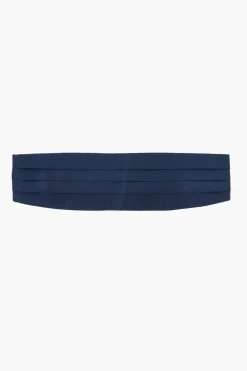 Clearance Cummerbund Pieghettata in Seta Uomo Cinture