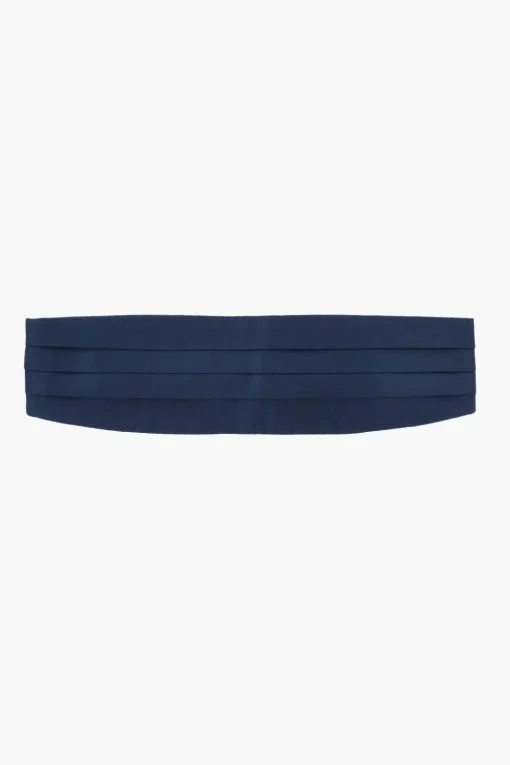Clearance Cummerbund Pieghettata in Seta Uomo Cinture