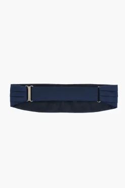 Clearance Cummerbund Pieghettata in Seta Uomo Cinture