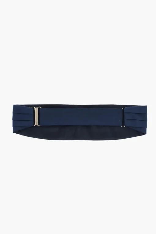 Clearance Cummerbund Pieghettata in Seta Uomo Cinture