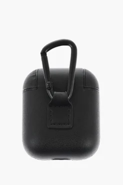 Custodia per Airpods in Tinta Unita con Logo a Contrasto>Dsquared2 Sale