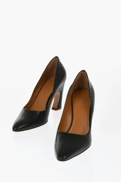 Clearance Decollete' in Pelle a Punta Point 9,5cm Donna Scarpe Con Tacco