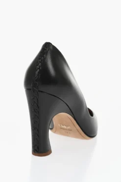 Clearance Decollete' in Pelle a Punta Point 9,5cm Donna Scarpe Con Tacco