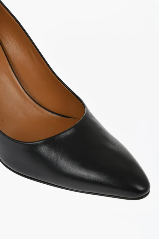 Clearance Decollete' in Pelle a Punta Point 9,5cm Donna Scarpe Con Tacco