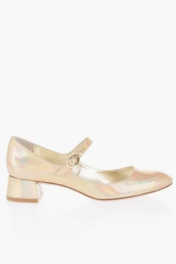 Clearance Decollete' Mary Jane VIVIENNE In Pelle Cangiante con Tacco 3,5cm Donna Scarpe Con Tacco