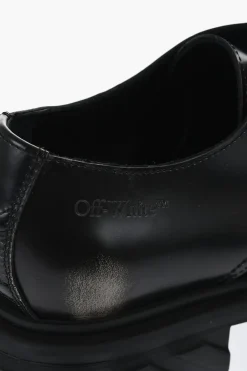 Derby In Pelle Spazzolata EXPLOARTION Con Suola Chunky></noscript>Off-White Fashion