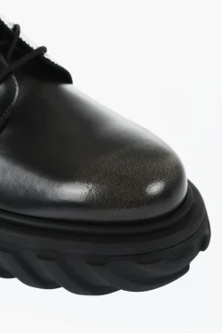 Derby In Pelle Spazzolata EXPLOARTION Con Suola Chunky></noscript>Off-White Fashion