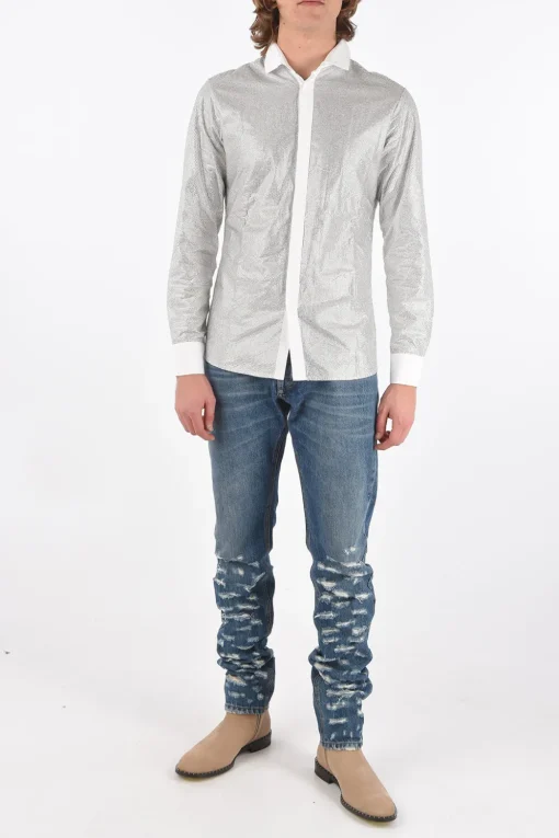 Online DIAMOND CUT Camicia Gioiello con Collo Francese Uomo Camicie