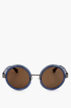DRIES VAN NOTEN Occhiali da Sole Rotondi con Dettaglio in Metallo>Linda Farrow New