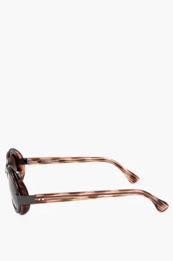 DRIES VAN NOTEN Occhiali da Sole Oval con Motivo Animalier></noscript>Linda Farrow Sale