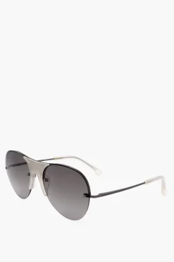 DRIES VAN NOTEN Occhiali da Sole Aviator con Aste Slim>Linda Farrow Sale