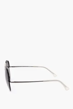 DRIES VAN NOTEN Occhiali da Sole Aviator con Aste Slim></noscript>Linda Farrow Sale
