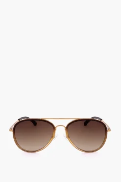 DRIES VAN NOTEN Occhiali da Sole Aviator con Lenti Sfumate>Linda Farrow New