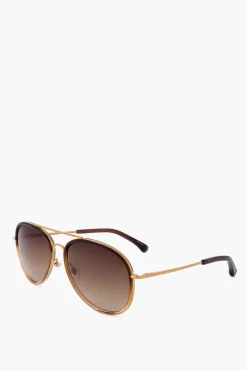 DRIES VAN NOTEN Occhiali da Sole Aviator con Lenti Sfumate>Linda Farrow New