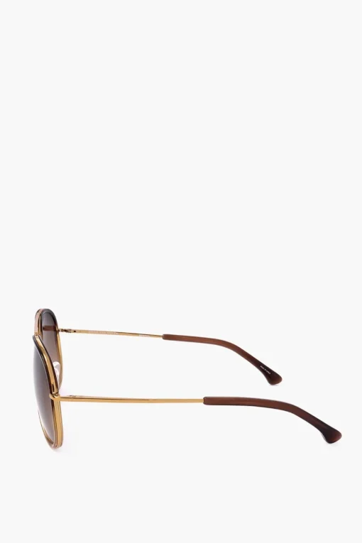 DRIES VAN NOTEN Occhiali da Sole Aviator con Lenti Sfumate>Linda Farrow New