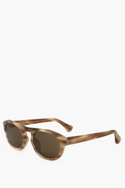 DRIES VAN NOTEN Occhiali da Sole Pantos con Montatura Marmorizzata>Linda Farrow Hot
