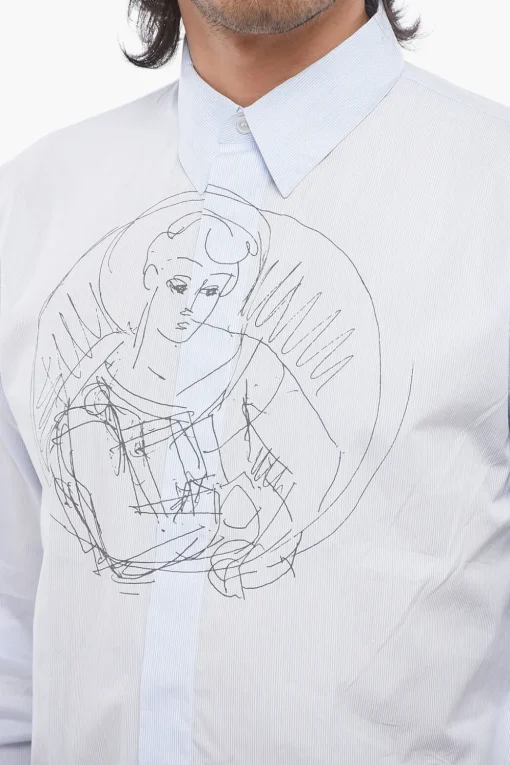 Outlet DUNCAN GRANT Camicia Stampata CHARLESTON A Righe Uomo Camicie