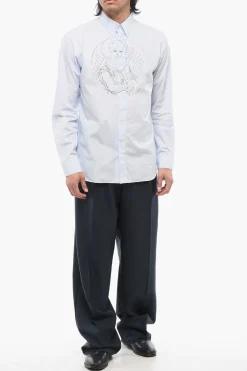 Outlet DUNCAN GRANT Camicia Stampata CHARLESTON A Righe Uomo Camicie
