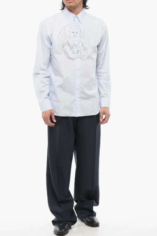 Outlet DUNCAN GRANT Camicia Stampata CHARLESTON A Righe Uomo Camicie