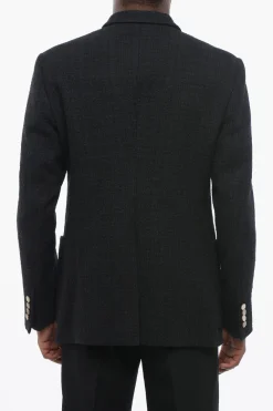 EMPORIO Blazer Doppiopetto in Tweed con Tasche a Toppa>Armani New