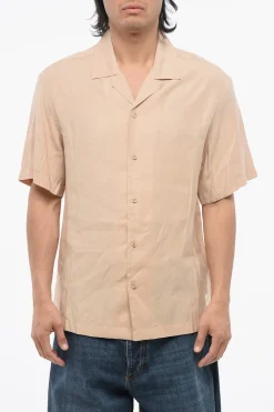 Sale EMPORIO Camicia Bowling PALMS con Ricamo Posteriore Uomo Camicie