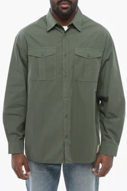 EMPORIO Camicia Sahariana in Popeline di Cotone>Armani Sale