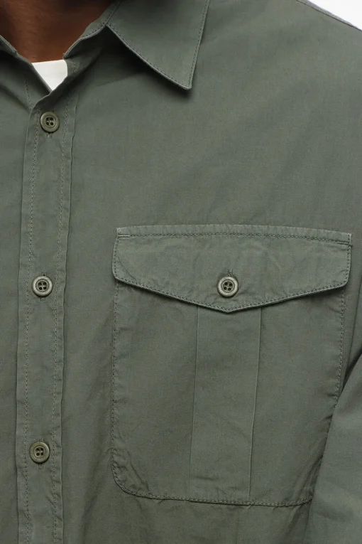 EMPORIO Camicia Sahariana in Popeline di Cotone>Armani Sale