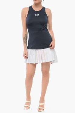 Discount EMPORIO Canotta Stretchy Logata Donna T-Shirts E Tops