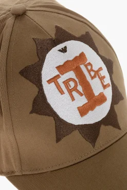 Hot EMPORIO Cappello Baseball in Cotone Organico con Ricamo Uomo Cappelli