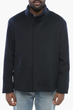 Best EMPORIO Cappotto Reversibile in Misto Lana Vergine con Interno Waterproof Uomo Cappotti E Trench
