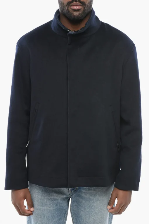 Best EMPORIO Cappotto Reversibile in Misto Lana Vergine con Interno Waterproof Uomo Cappotti E Trench