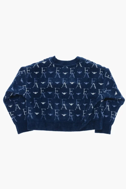 Online EMPORIO Cardigan Con Ricamo Logo All-Over Abbigliamento