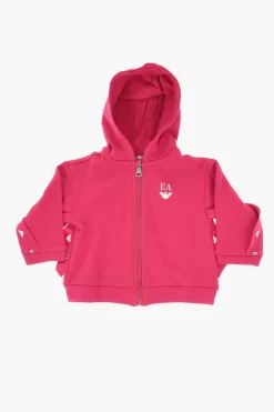 Online EMPORIO Felpa in Cotone Leggero a Tinta Unita con Chiusura Zip Abbigliamento