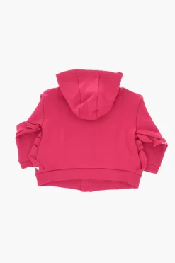 Online EMPORIO Felpa in Cotone Leggero a Tinta Unita con Chiusura Zip Abbigliamento