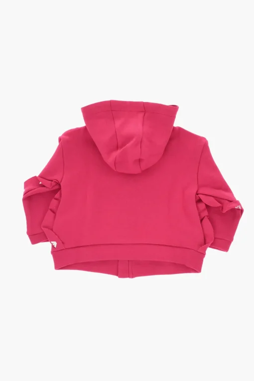 Online EMPORIO Felpa in Cotone Leggero a Tinta Unita con Chiusura Zip Abbigliamento