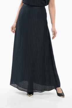 Outlet EMPORIO Gonna Maxi con Fantasia Satin Donna Gonne