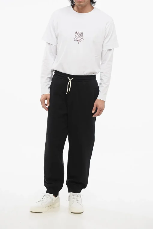 EMPORIO Joggers in Cotone Garzato con Polsino>Armani Fashion