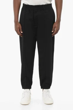 Hot EMPORIO Pantaloni 4 Tasche con Pince Frontale e Polsini Uomo Pantaloni